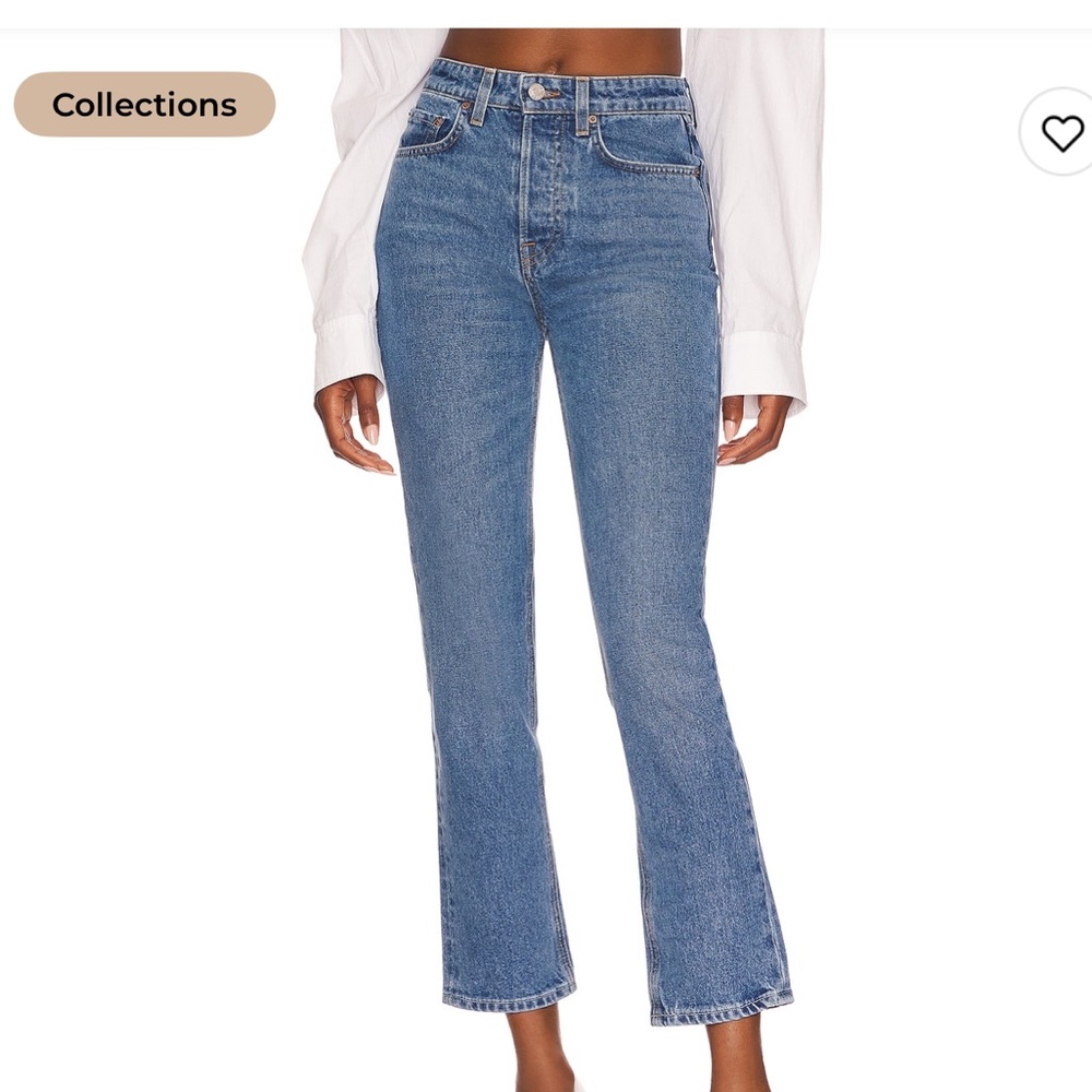 GRLFRND Karolina High Rise Straight Crop Jeans 25